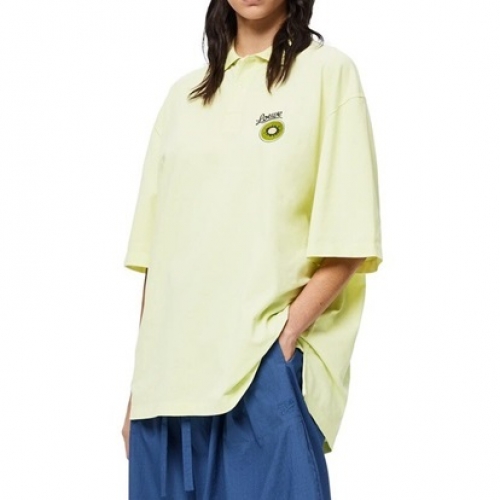 ロエベユニセックススマイル半袖Tシャツe0481ミント