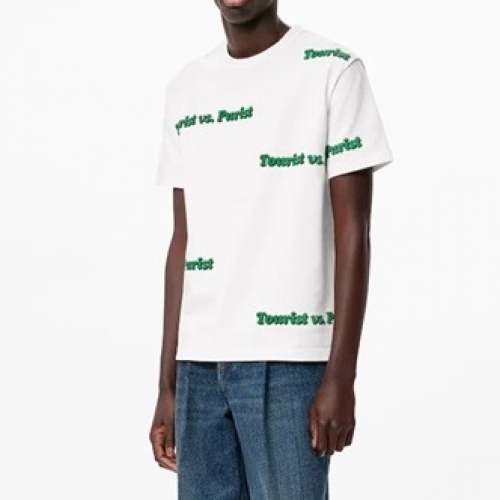 ルイヴィトンユニセックス半袖Tシャツu03519ホワイト