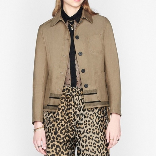 ディオールレディースモダンカジュアルジャケットo01380キャメル