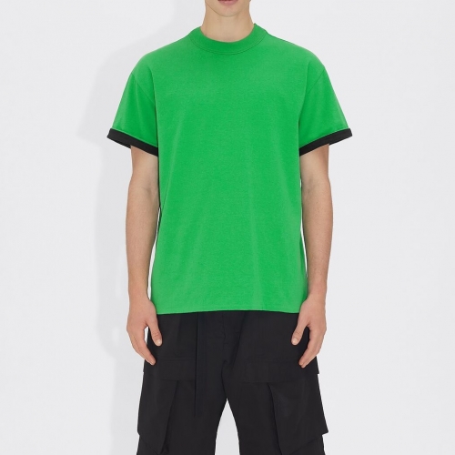 ボッテガヴェネタユニセックスビジネスポロ半袖Tシャツt0126グリーン