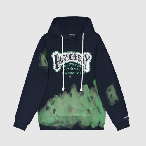 バッドマンデーユニセックスオーバーサイズコットンフーディd0016ブラック