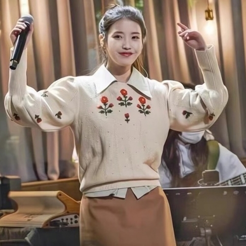 -グッチレディースクルーネックセーターc03980アイボリー