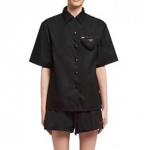 プラダレディースベーシックポロ半袖Tシャツa2354