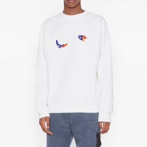 ディオールメンズカジュアルコットン長袖Tシャツo01383ホワイト