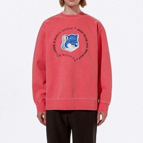 メンズミニマル長袖Tシャツe0033ピンク