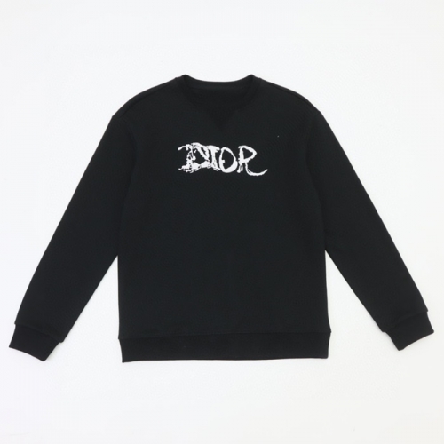 ディオールメンズカジュアルコットン長袖Tシャツo01387ブラック