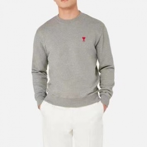 --アミメンズコットンスウェットシャツ0184グレー