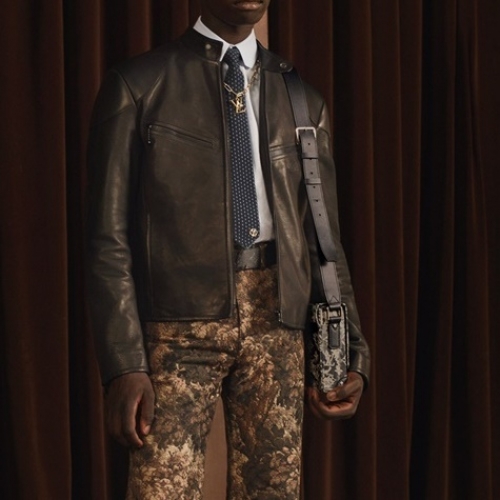 ルイヴィトンメンズレザージャケットu03536ブラック