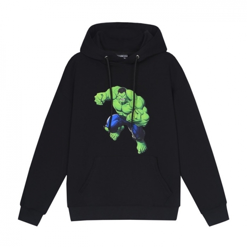 バレンシアガユニセックスコットンフーディl01167ブラック