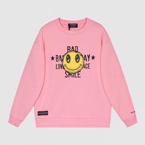 バッドマンデーユニセックスオーバーサイズコットンスウェットシャツd0020ピンク