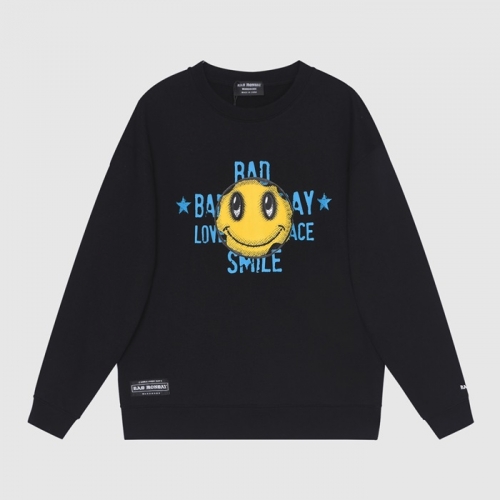 バッドマンデーユニセックスオーバーサイズコットンスウェットシャツd0021ブラック