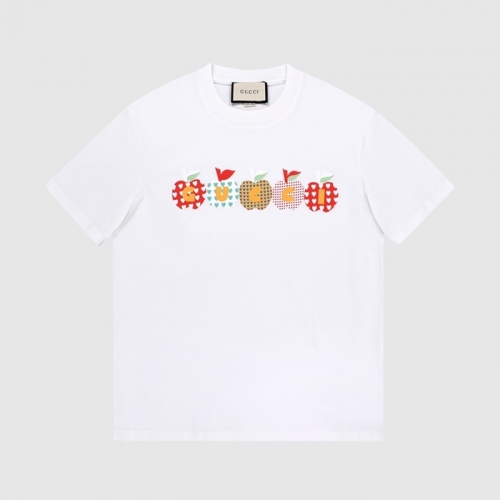 グッチユニセックス半袖Tシャツc04000ホワイト