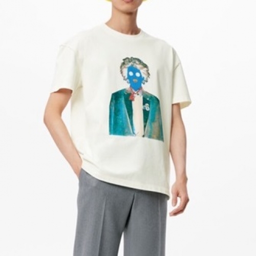 ルイヴィトンユニセックス半袖Tシャツu03542ホワイト