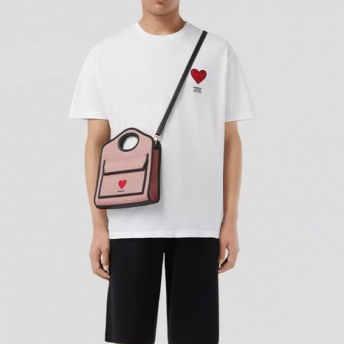 バーバリーユニセックスコットン半袖Tシャツr04070ホワイト