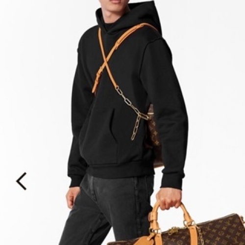 ルイヴィトンメンズカジュアルコットン長袖Tシャツu03550ブラック