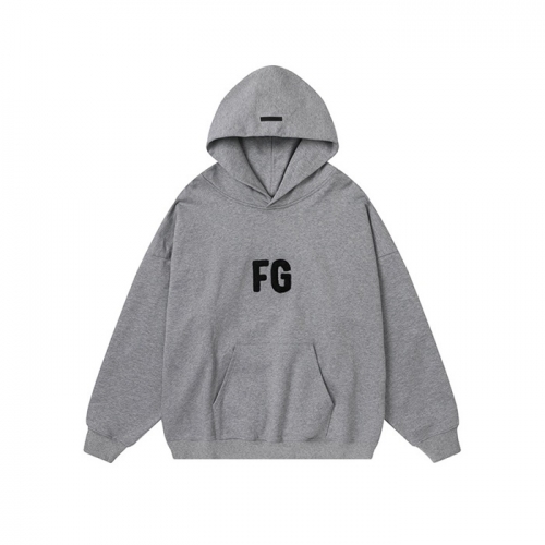 フィアオブゴッドユニセックスオーバーサイズコットンフーディa0333グレー
