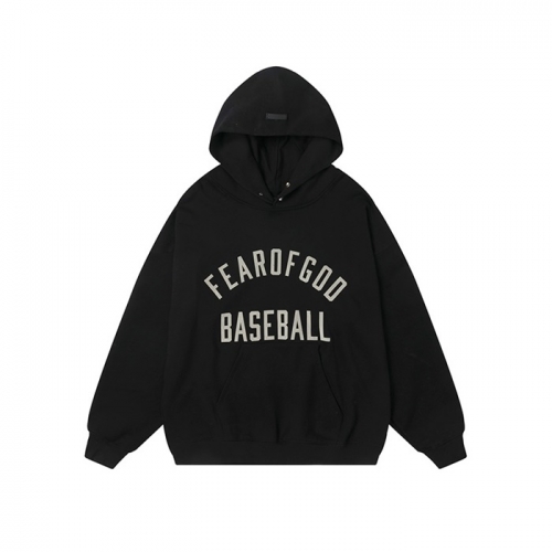 フィアオブゴッドユニセックスオーバーサイズコットンフーディa0336ブラック