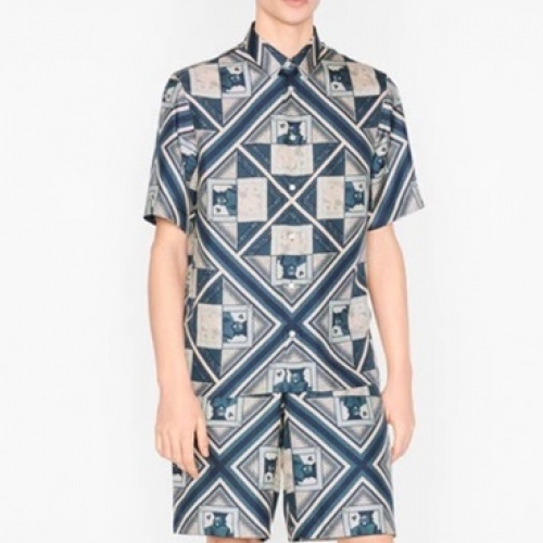 -ディオールユニセックスカジュアルクルーネック半袖Tシャツo01406ホワイト