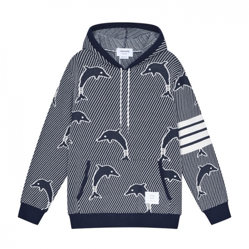 トムブラウンユニセックスカジュアルフーディm01418ネイビー