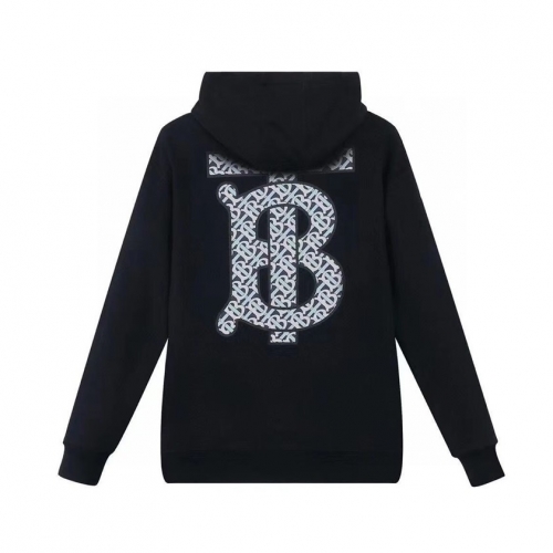 バーバリーユニセックスカジュアルコットンフーディr04092ブラック