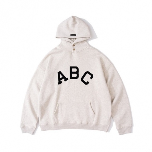 フィアオブゴッドユニセックスオーバーサイズコットンフーディa0344アイボリー