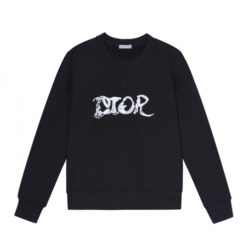 ディオールメンズカジュアルコットン長袖Tシャツo01422ブラック