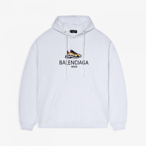 バレンシアガユニセックスコットンフーディl01179ホワイト