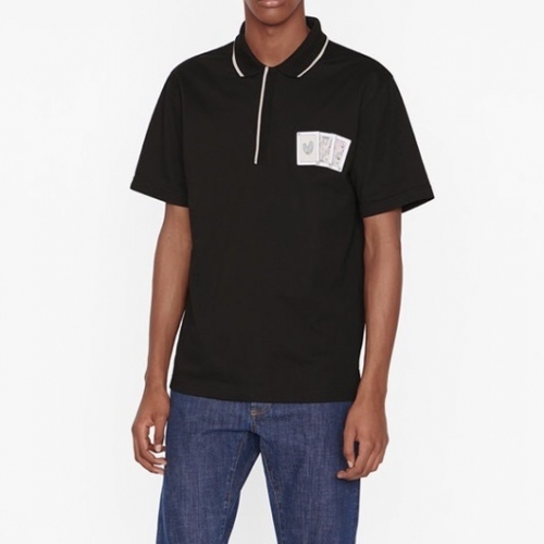 -ディオールユニセックスカジュアルクルーネック半袖Tシャツo01434ブラック