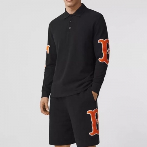 バーバリーユニセックスカジュアルコットンスウェットシャツr04103ブラック