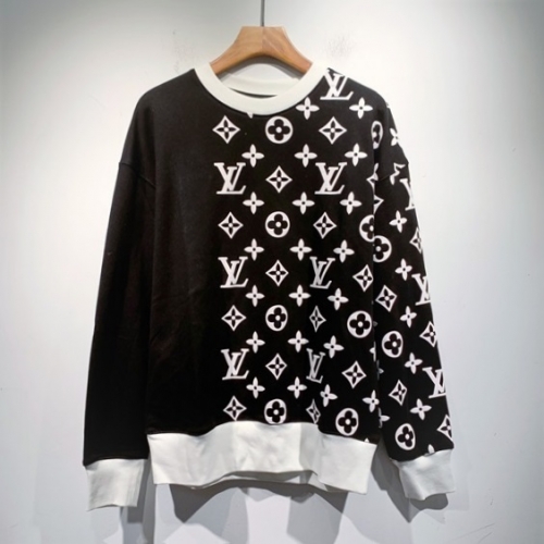 ルイヴィトンユニセックスカジュアルコットンスウェットシャツu03583ブラック