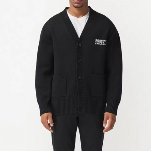 バーバリーメンズヴィンテージネックカーディガンr04116ブラック