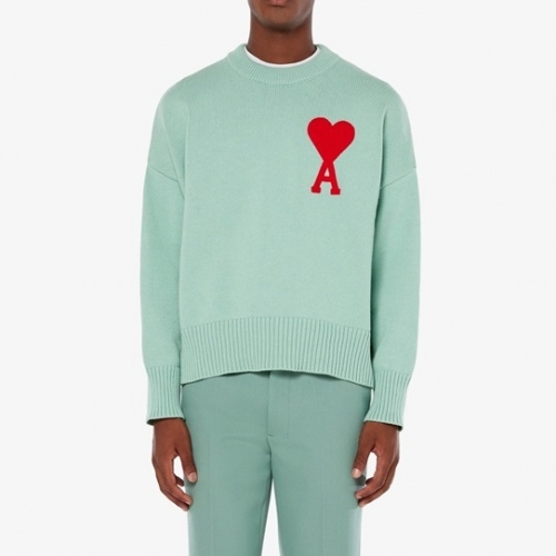 -アミユニセックスカジュアルタートルネックセーター0195グリーン