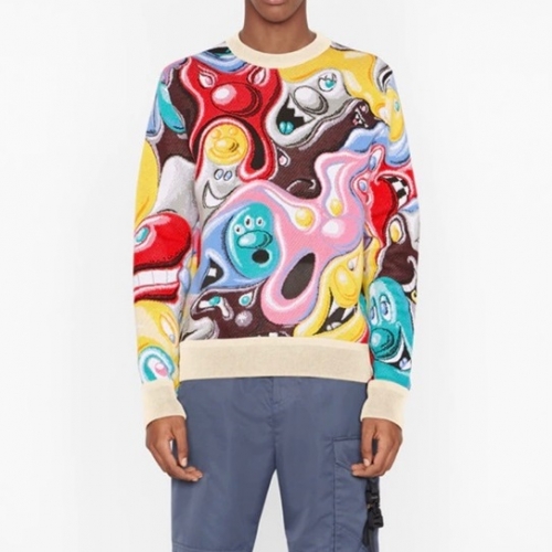 -ディオールメンズレトロクルーネックセーターo01441ブラック