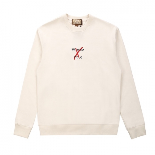 -グッチユニセックスコットンクルーネック長袖Tシャツc04081アイボリー