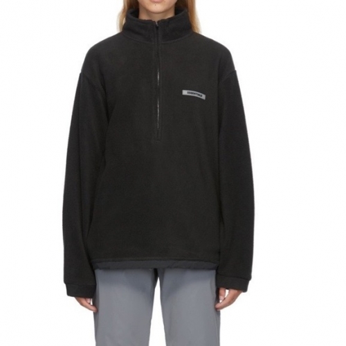 フィアオブゴッドユニセックスミニマル長袖Tシャツa0348ブラック