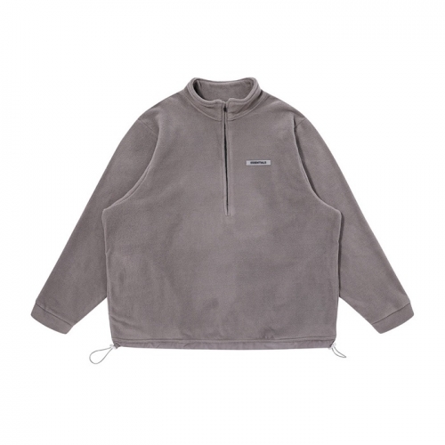 フィアオブゴッドユニセックスミニマル長袖Tシャツa0350グレー