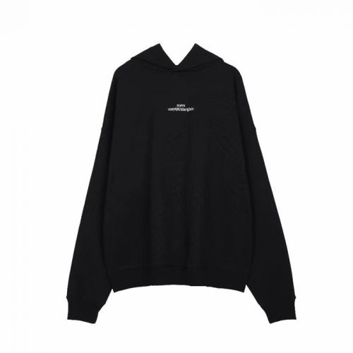 メゾンマルジェラメンズプリントコットンフーディi0062ブラック