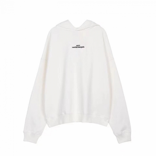 メゾンマルジェラメンズプリントコットンフーディi0063ホワイト