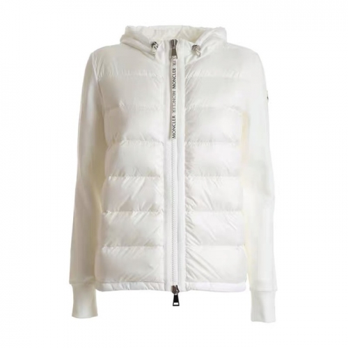 モンクレールレディースパッチモダンダウンショートパディングc02274ホワイト