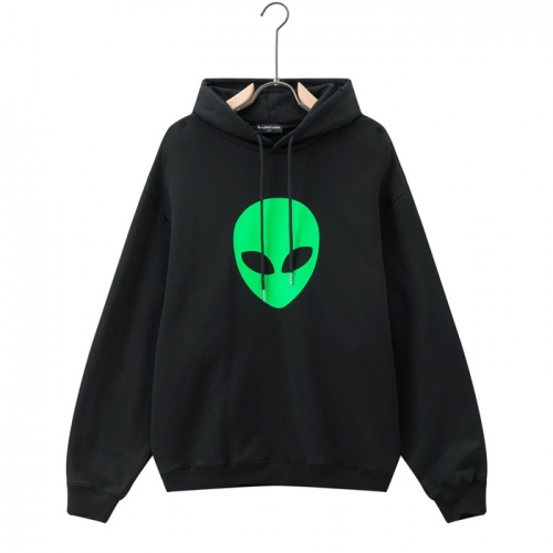 バレンシアガユニセックスコットンフーディl01191ブラック