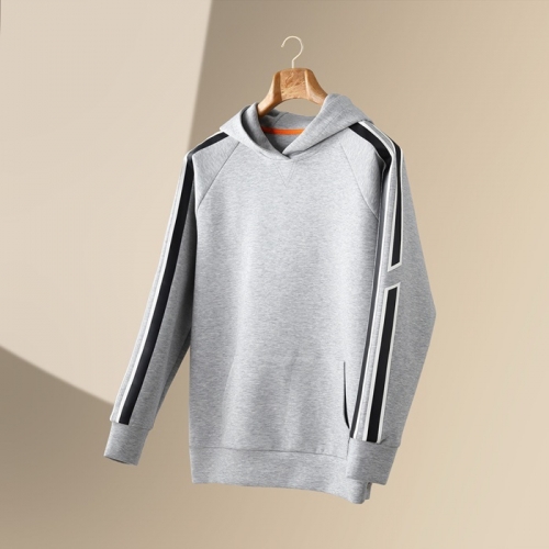 エルメスメンズカジュアルコットンフーディr0690グレー