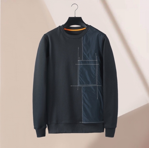 エルメスメンズカジュアルコットンフーディr0691ネイビー