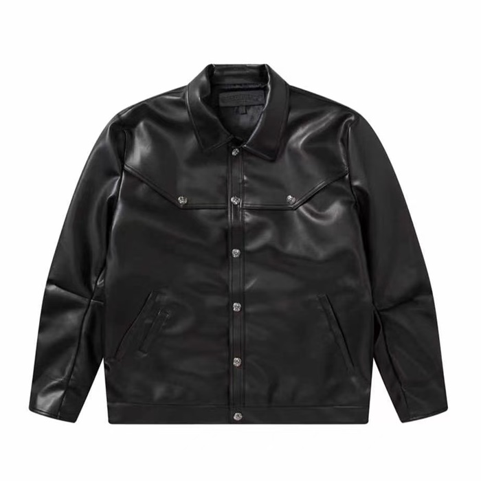 クロムハーツメンズカジュアルブラックジャケットr0127