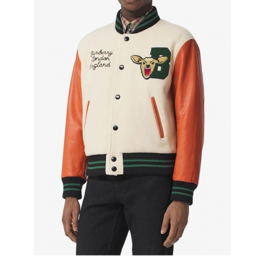 バーバリーメンズカジュアルレザージャケットr04128ブラウン