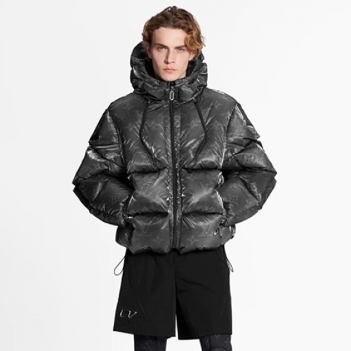 ルイヴィトンユニセックスダウン両面パディングu03614ブラック