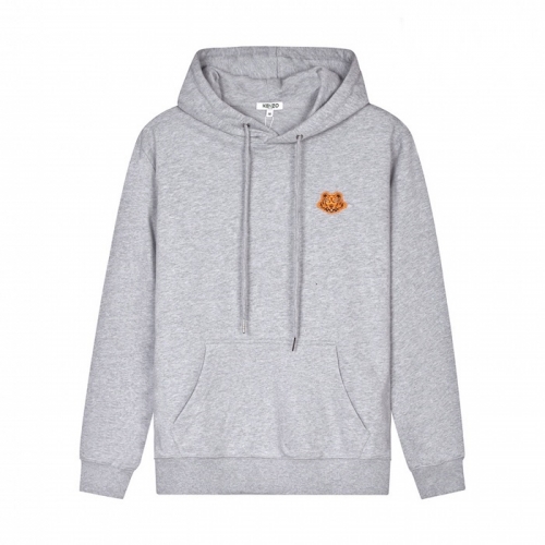 ケンゾーメンズシグネチャータイガーコットンフーディn0160グレー