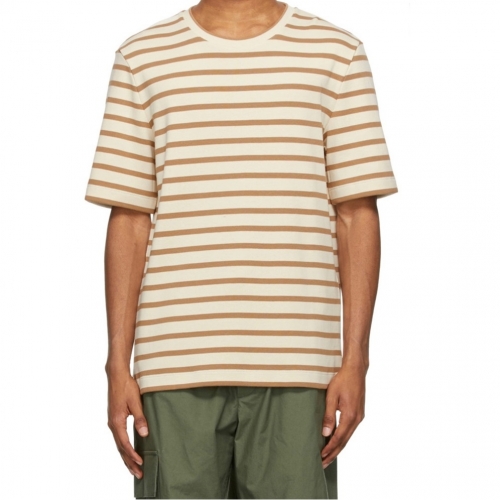 -ジルサンダーメンズベーシッククルーネックコットン半袖Tシャツl0028アイボリー