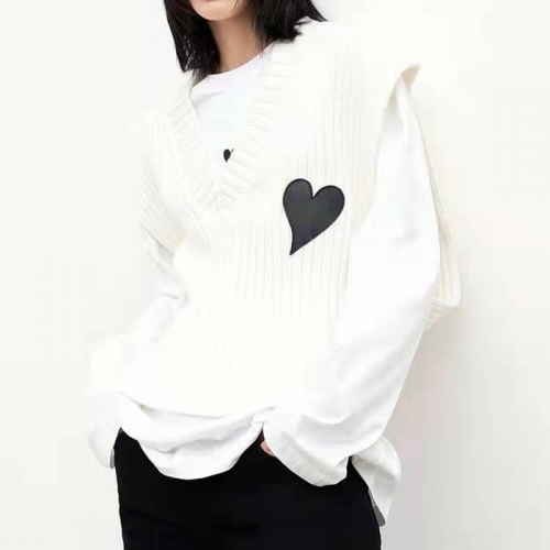 エムオーアンドコーレディースカジュアルベストo0010アイボリー