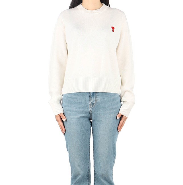 -アミユニセックスカジュアルタートルネックセーター0207ホワイト