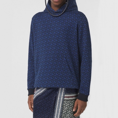 バーバリーメンズカジュアルコットンフーディr04137ネイビー